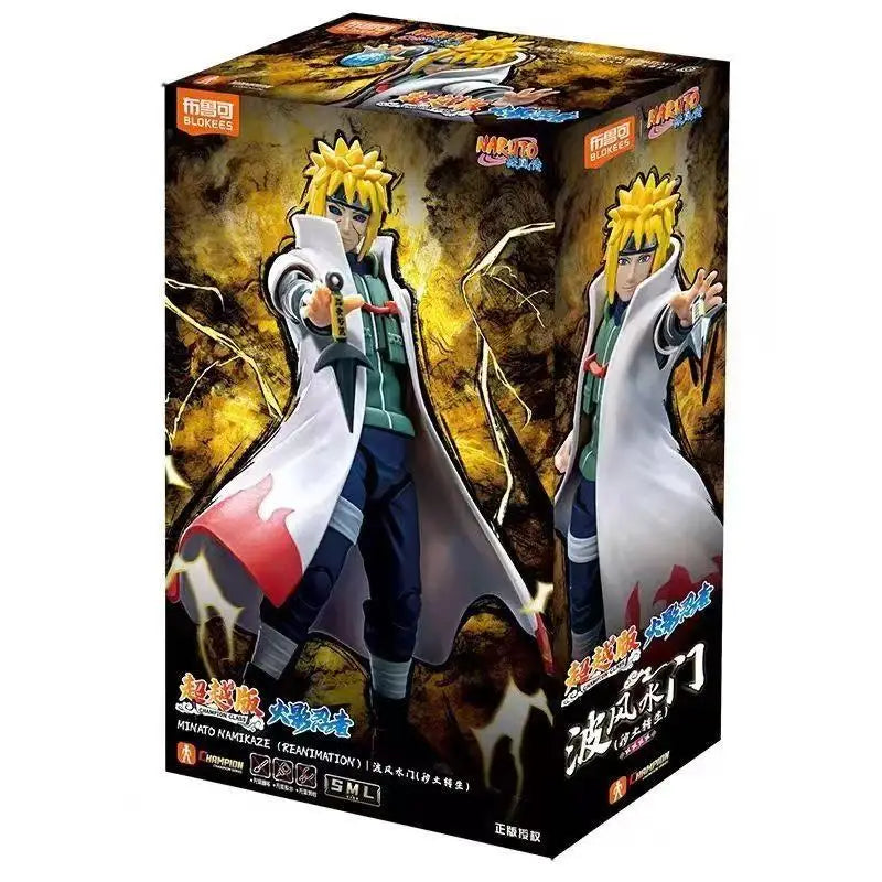 In Stock Blokees Naruto Beyond Version, Reincarnation of The Earth, Minato Namikaze, Sasuke Uchiha, Assembled Figures