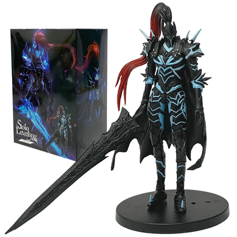 Hot Anime Solo Leveling The Bloodred Knight CommanderYggdrasil Standing Figure Lgris Sung Jinwoo Action Figure Model Toys Gift