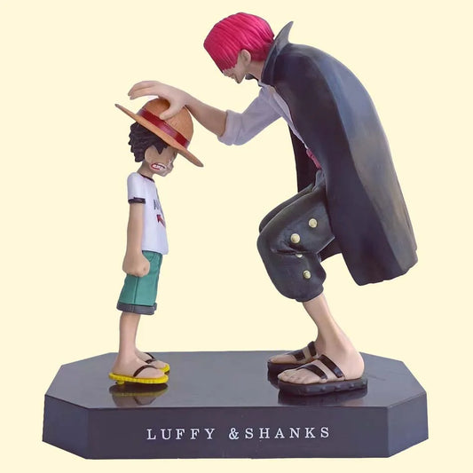 18cm One Piece Hat Luffy Anime Figure Four Emperors Shanks Straw Action Figure Collection Boys Statue Model Toys Gifts Ornaments