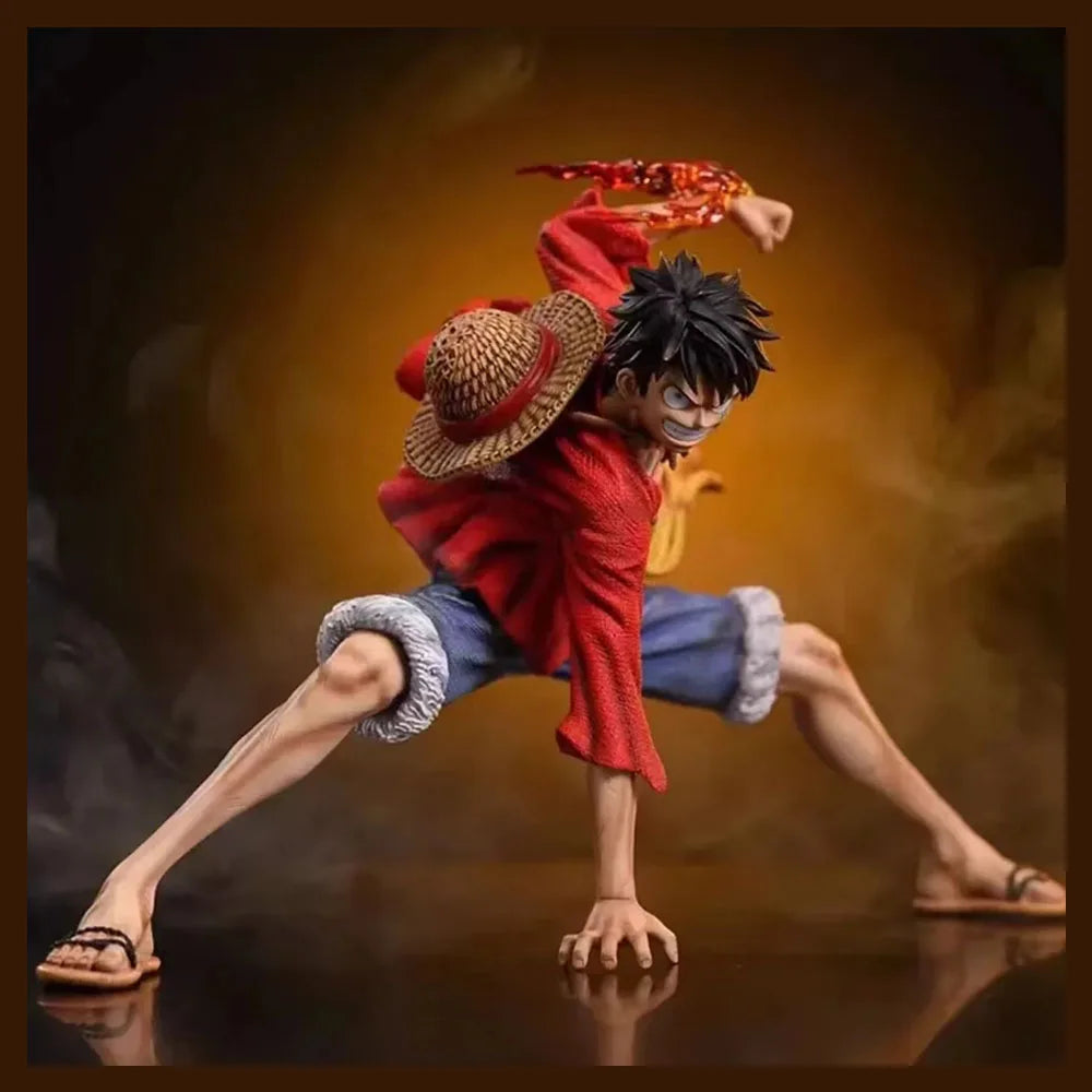 one-piece figure, D. Luffy battle-style action figure, anime collection, PVC model doll, children's toy, birthday gift