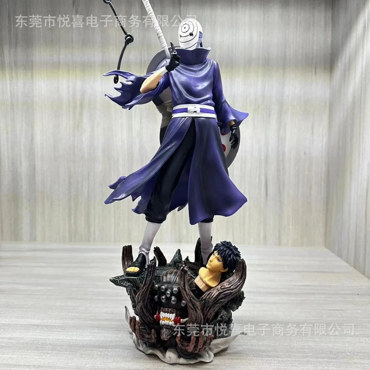 Naruto Anime Figure Uchiha Obito Action Figures double headed Statue PVC Collection Model Desktop Ornament Toys Fans Gifts