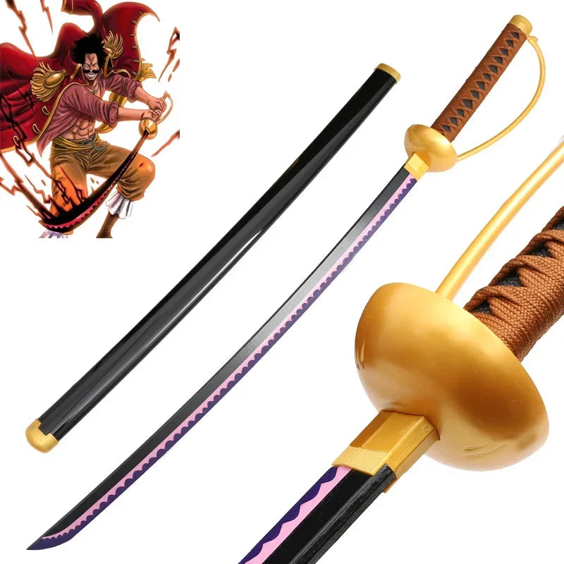 One Piece Newest Cosplay Red Hair Shanks Katana Bamboo Assembled 41inch Sword Role Play Gol·D·Roger Anime 104cm Model