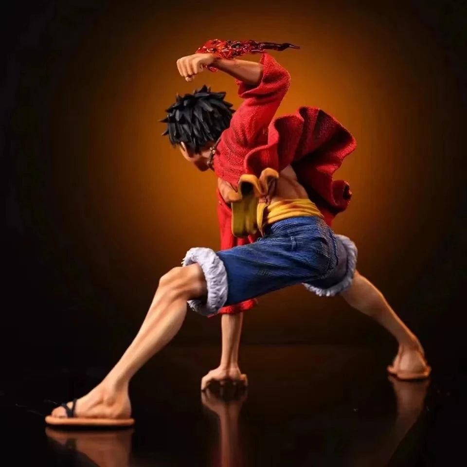 one-piece figure, D. Luffy battle-style action figure, anime collection, PVC model doll, children's toy, birthday gift