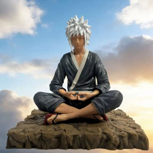 15cm/5.9in Naruto Anime Jiraiya Sitting Posture Action Figures Pvc Statue Desktop Ornamen Collection  Statue Model Decoration T