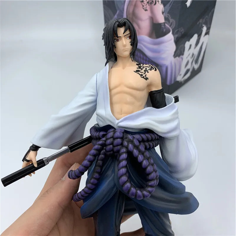 Lover Anime NARUTO Figure Uchiha Sasuke Curse Mark PVC Figure NARUTO Sasuke Orochimaru Itachi Sharingan Kakashi Model Toy Gift