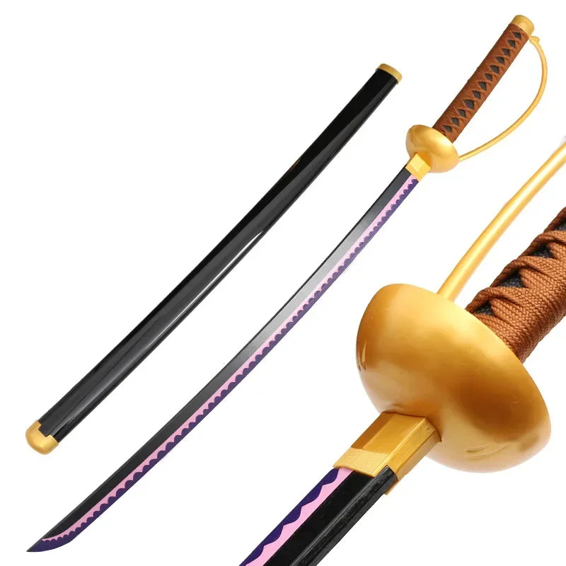 One Piece Newest Cosplay Red Hair Shanks Katana Bamboo Assembled 41inch Sword Role Play Gol·D·Roger Anime 104cm Model