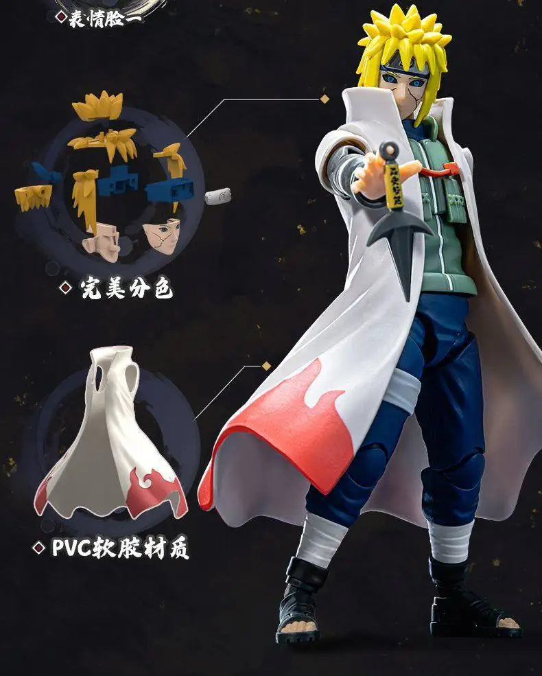 In Stock Blokees Naruto Beyond Version, Reincarnation of The Earth, Minato Namikaze, Sasuke Uchiha, Assembled Figures
