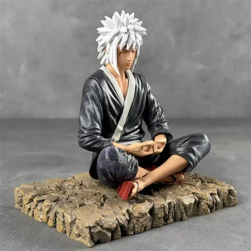 15cm/5.9in Naruto Anime Jiraiya Sitting Posture Action Figures Pvc Statue Desktop Ornamen Collection  Statue Model Decoration T