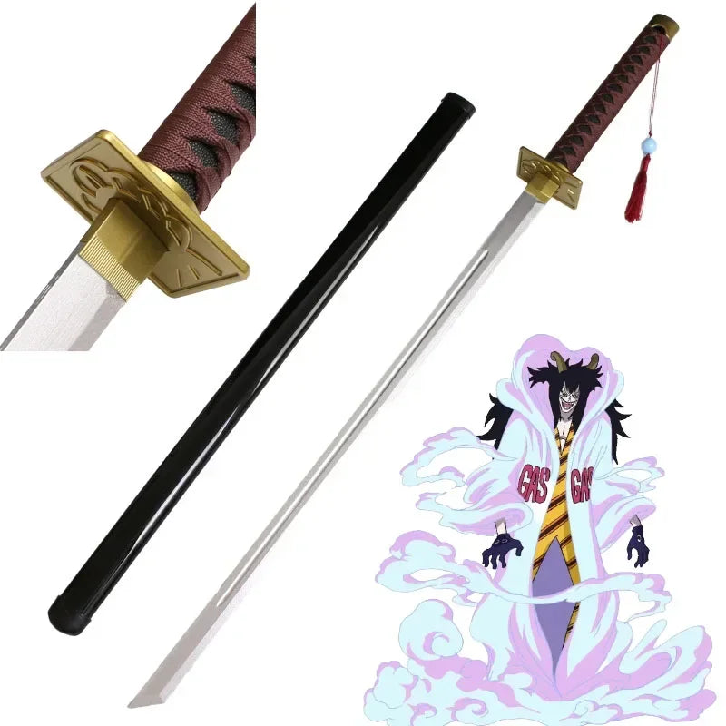 One Piece Newest Cosplay Red Hair Shanks Katana Bamboo Assembled 41inch Sword Role Play Gol·D·Roger Anime 104cm Model