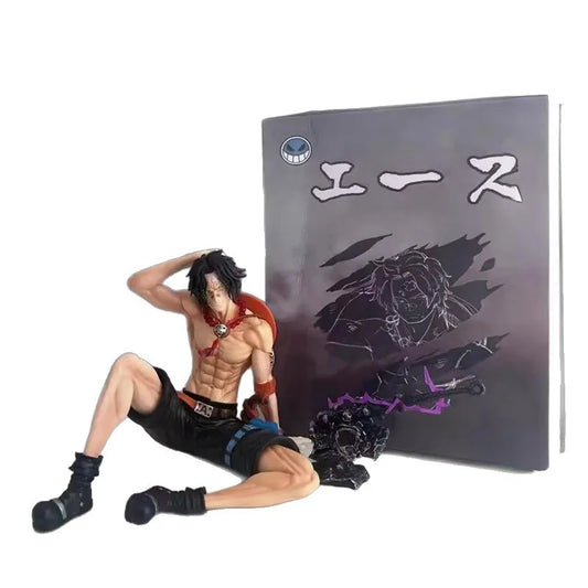 12cm One Piece Ace Anime Figure Portgas D Ace Action Figurine Pvc Hassaikai Statue Model Doll Collection Toys Desk Decor Gift