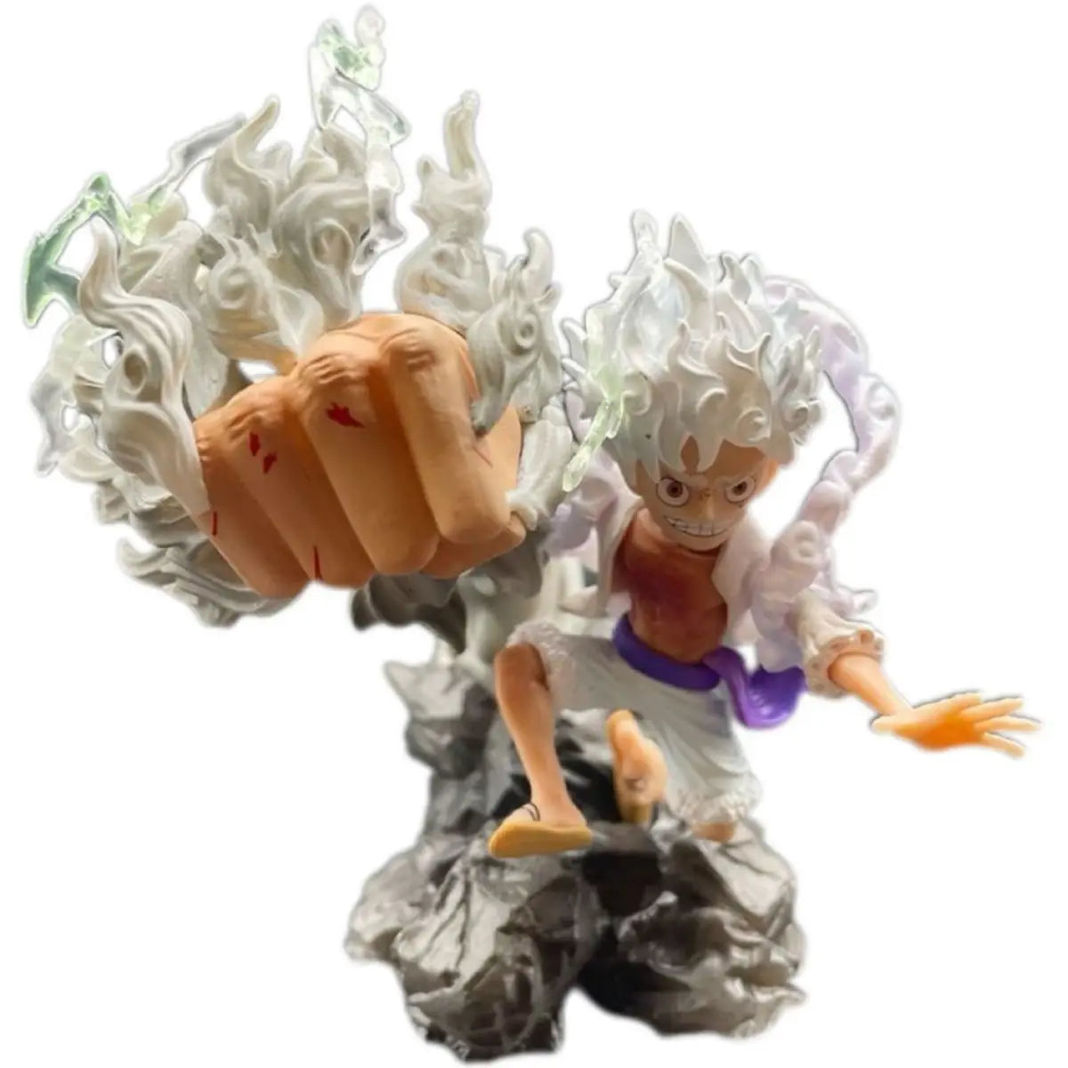 One Piece Handsome Nika Luffy Figure Red Coat Straw Hat Anime SD Nika Luffy Model Ornament Collectible Gift
