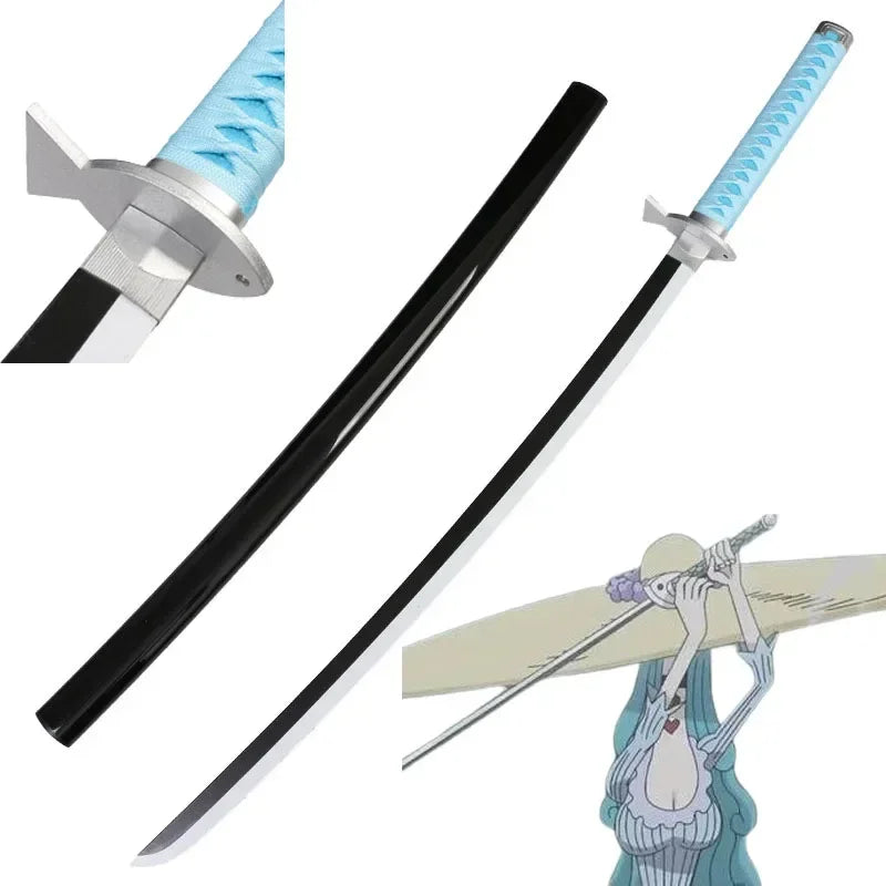 One Piece Newest Cosplay Red Hair Shanks Katana Bamboo Assembled 41inch Sword Role Play Gol·D·Roger Anime 104cm Model