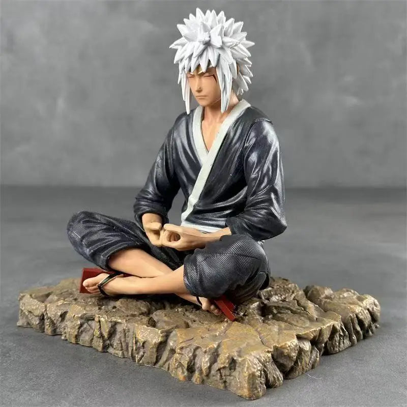 15cm/5.9in Naruto Anime Jiraiya Sitting Posture Action Figures Pvc Statue Desktop Ornamen Collection  Statue Model Decoration T
