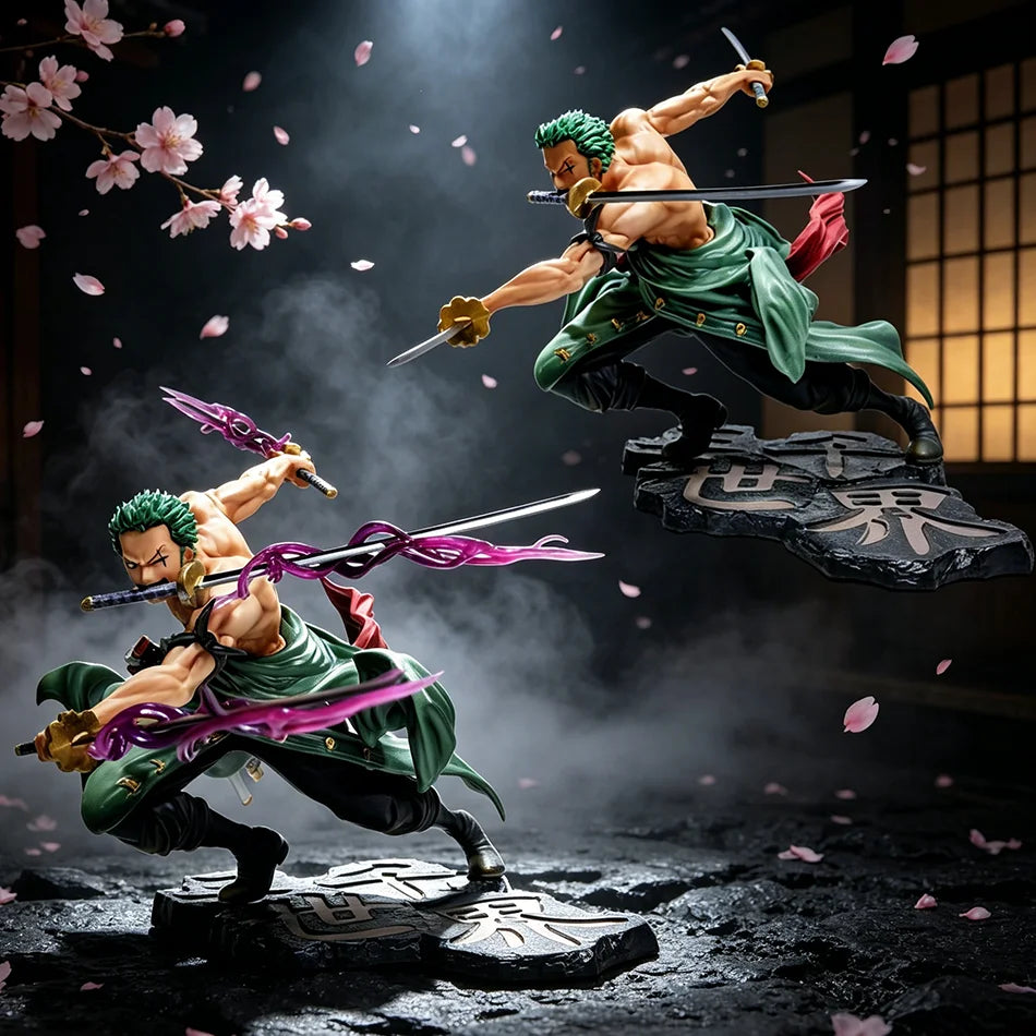 Hot Sale One Piece Anime Figure GK Roronoa Zoro Three-blade Sa-maximum Manga Anime Statue Action Figure Collection Model