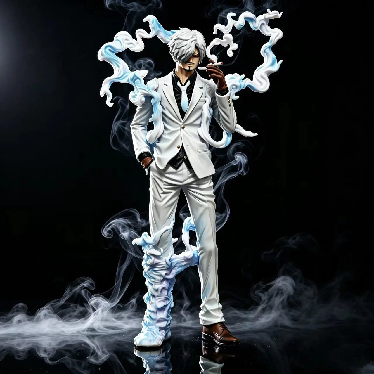 25cm Anime One Piece Figure Sanji Figures Smoking Sanji Figurine Statue Pvc Collection Model Decoration Doll Toys Gifts