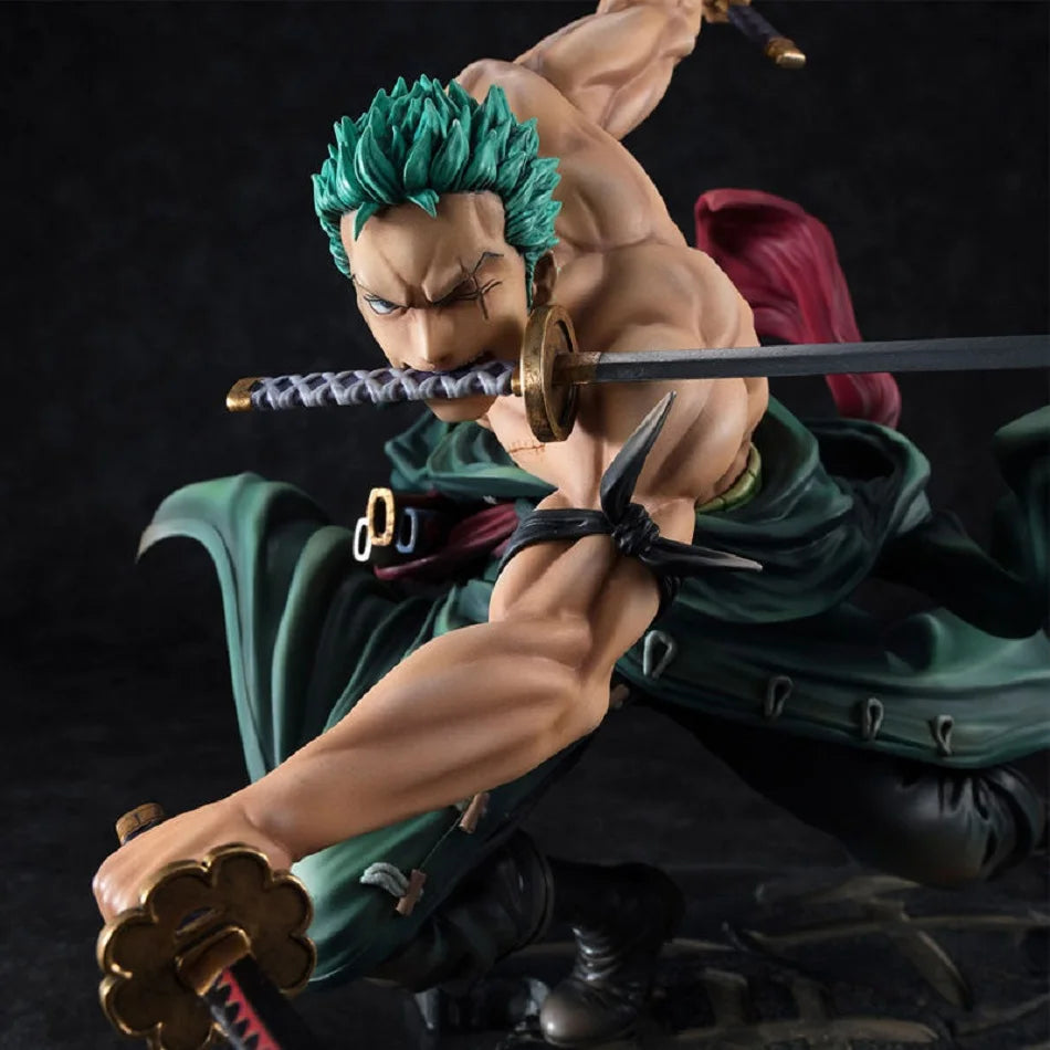 Hot Sale One Piece Anime Figure GK Roronoa Zoro Three-blade Sa-maximum Manga Anime Statue Action Figure Collection Model