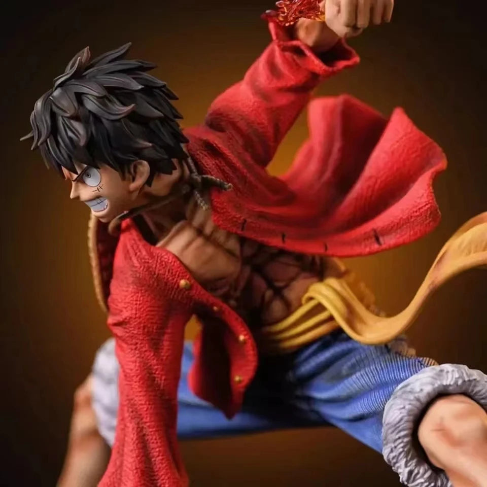 one-piece figure, D. Luffy battle-style action figure, anime collection, PVC model doll, children's toy, birthday gift