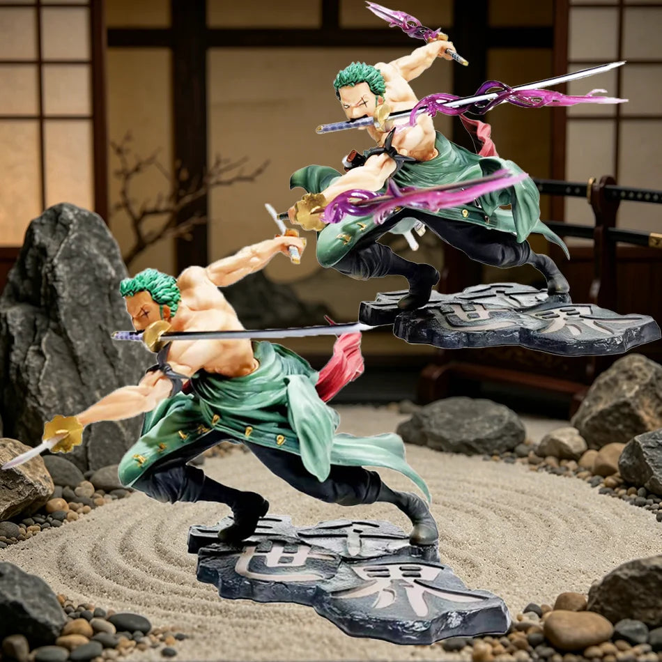Hot Sale One Piece Anime Figure GK Roronoa Zoro Three-blade Sa-maximum Manga Anime Statue Action Figure Collection Model