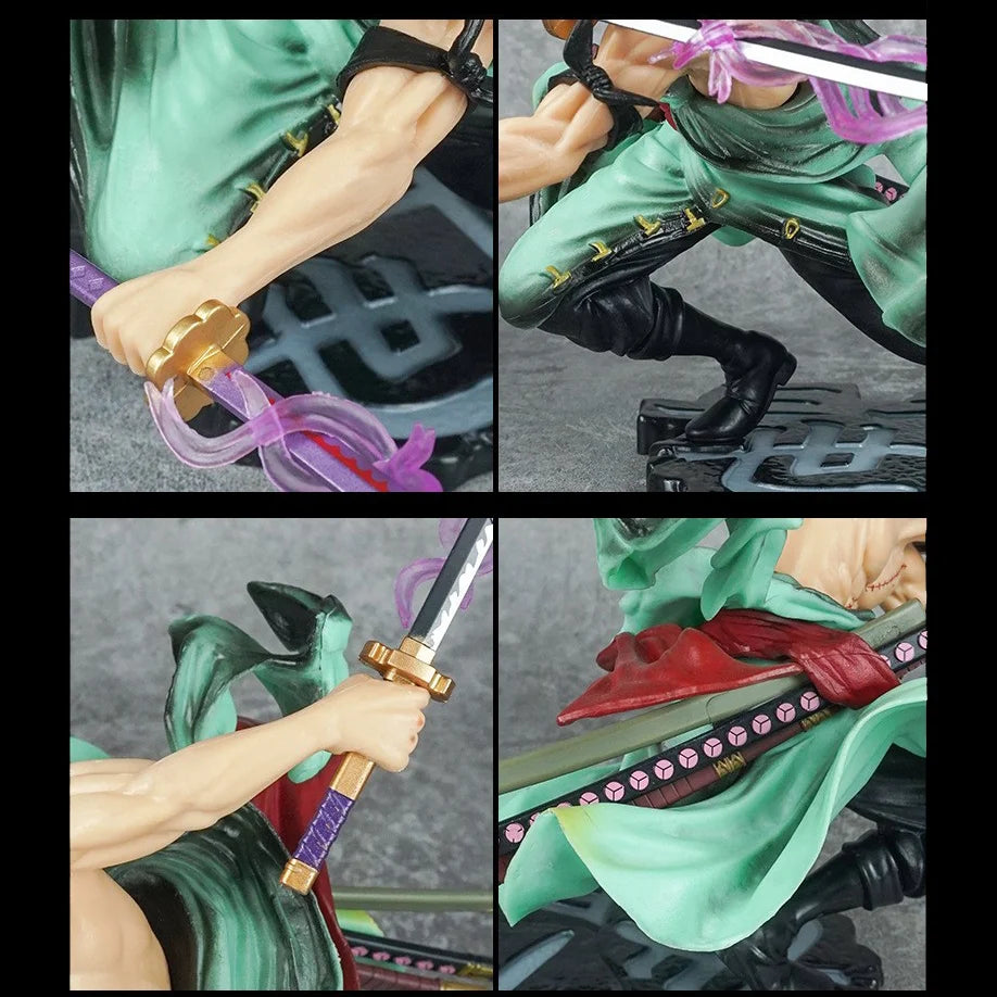 Hot Sale One Piece Anime Figure GK Roronoa Zoro Three-blade Sa-maximum Manga Anime Statue Action Figure Collection Model