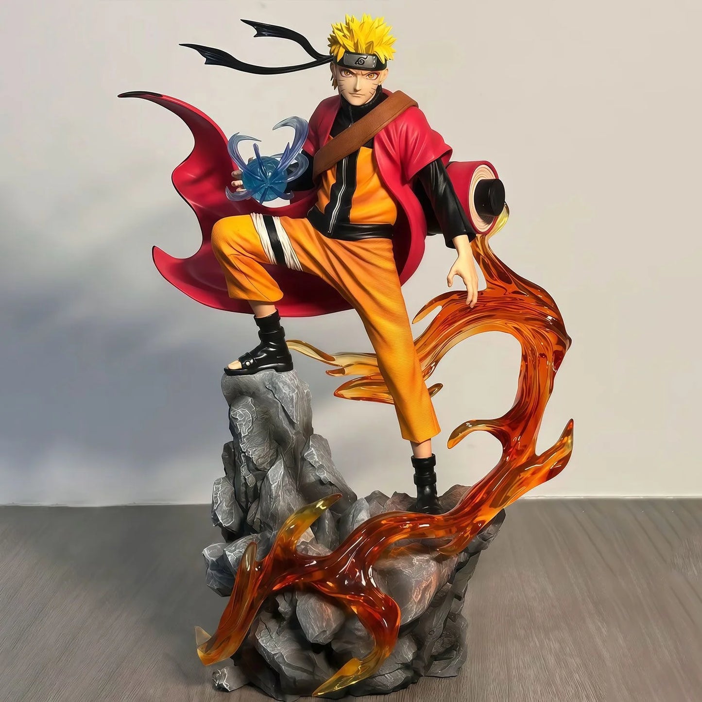 Bandai HOT S 23cm Naruto Anime Figure Uzumaki Naruto Uchiha Sasuke Action Model Pvc Statue Desktop Ornament Collection Toys Gift