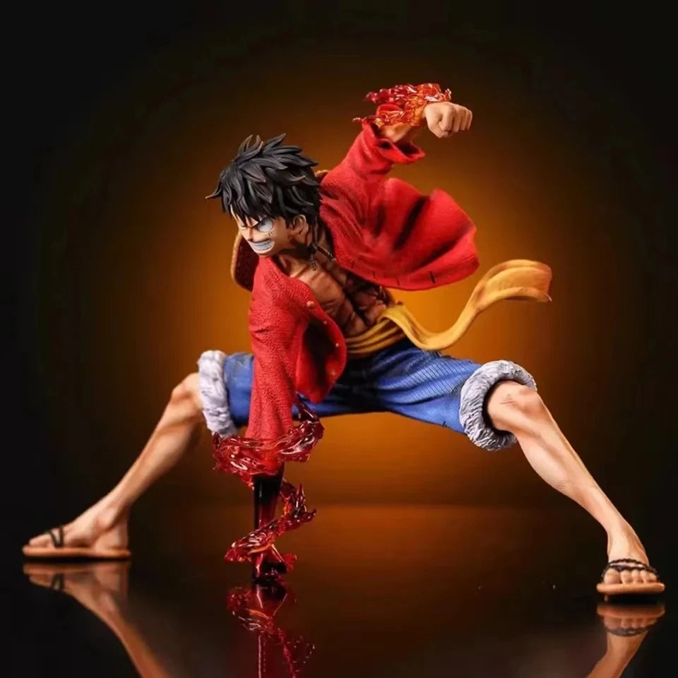one-piece figure, D. Luffy battle-style action figure, anime collection, PVC model doll, children's toy, birthday gift