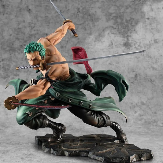 Hot Sale One Piece Anime Figure GK Roronoa Zoro Three-blade Sa-maximum Manga Anime Statue Action Figure Collection Model