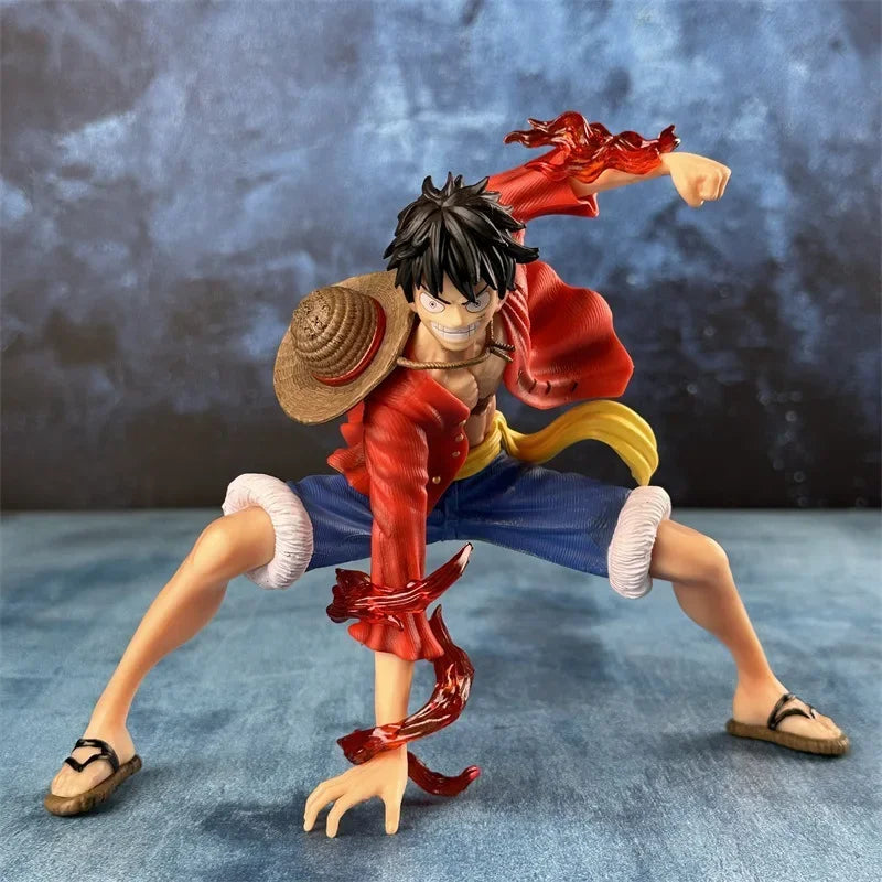 one-piece figure, D. Luffy battle-style action figure, anime collection, PVC model doll, children's toy, birthday gift