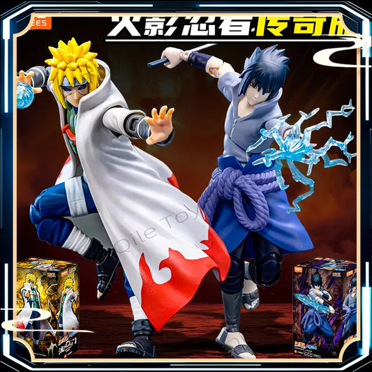 In Stock Blokees Naruto Beyond Version, Reincarnation of The Earth, Minato Namikaze, Sasuke Uchiha, Assembled Figures