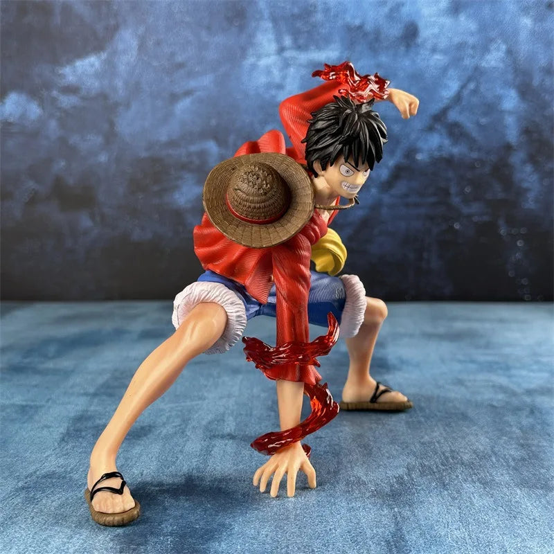one-piece figure, D. Luffy battle-style action figure, anime collection, PVC model doll, children's toy, birthday gift